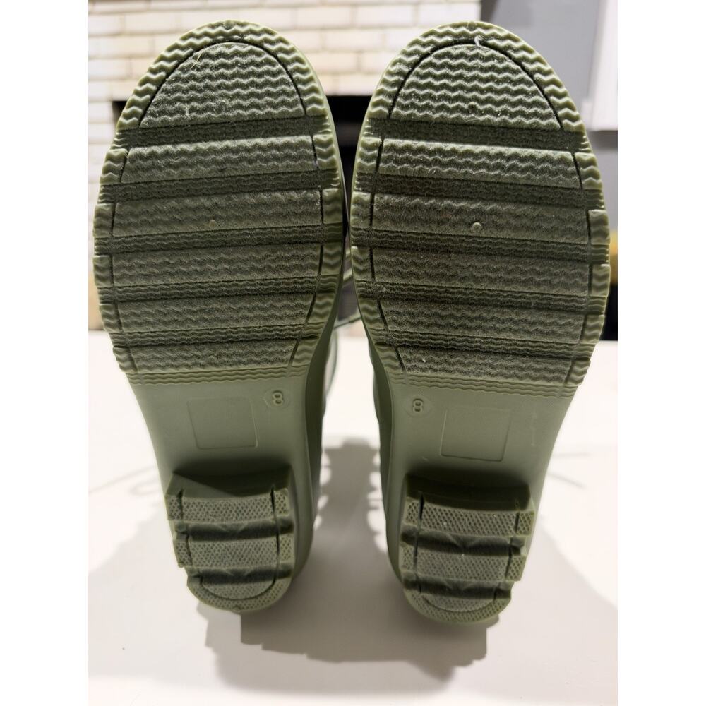 Hunter Lace Up Olive Green - Womens Short Size 8 EU39 - Picture 7 of 7